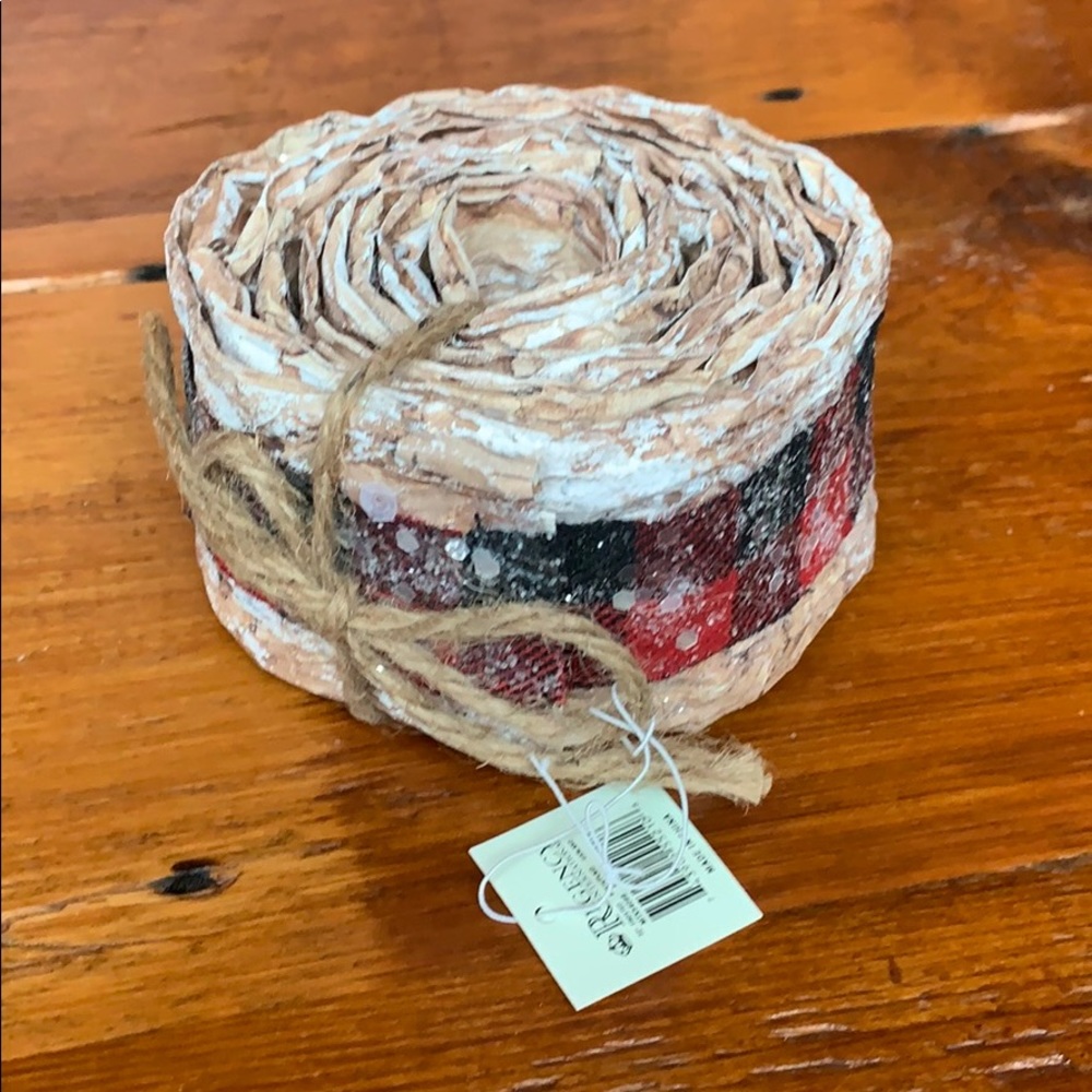 🌲 72” Frosted Birch/Plaid Garland